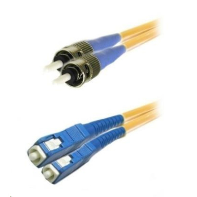 Duplexní kabel 9/125, ST/SC, 2m