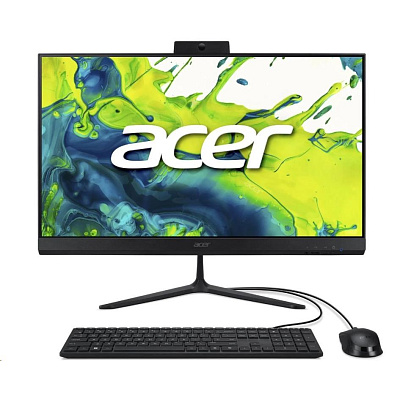 ACER PC AiO Aspire C24-2G_UUBR57430U_65W,R5 7430U,23.8"FHD,8GB,512GB SSD,UHD,W11P,Black