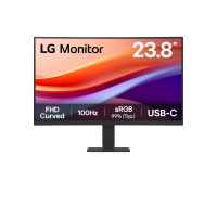 BAZAR - LG MT VA LCD LED 23,8" 24U421A - VA panel, 1920x1080, zakřivený, 100hz, USB-C, HDMI - Poškozený obal (Komplet)