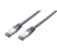 C-TECH kabel patchcord Cat5e, FTP, šedý, 3m