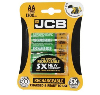 JCB RTU NiMH AA/R06, min.1200mAh, přednabitá, blistr 4 ks