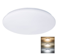 Solight LED stropní světlo Plain, 3CCT, 36W, 2520lm, 3000K, 4000K, 6000K, kulaté, 45cm