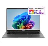 ASUS NTB Vivobook S14 (M3407GA-OLED003W), Ryzen Ai 7 445, 14" 1920 x 1200, 32GB, 1TB SSD, Radeon, W11 Home, Gray