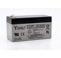 Baterie - YUVOLT Y1.2-12FR (12V; 1,2Ah; faston F1-4,7mm; životnost 3-5let)
