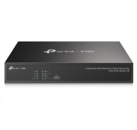 TP-Link VIGI NVR1004H-4P, videorekordér, 4 channels, 4xPoE, 1xSATA, 1x100Mb/s LAN, 2xUSB2.0, 1xHDMI,1xVGA