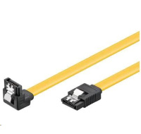 PREMIUMCORD Kabel SATA 3.0 datový 1m lomený 90°, kovové západky