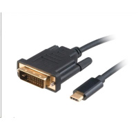 AKASA adaptér USB Type-C na DVI, kabel, 1.8m