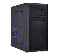 EUROCASE skříň MC X203 black, micro tower, without fans, 2x USB 2.0