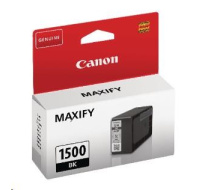 Canon CARTRIDGE PGI-1500 BK černá 12,4ml pro MAXIFY MB2050, MB215x, MB2350, MB275x