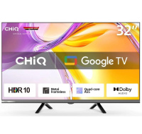 CHiQ L32M9E TV 32", HD, smart, Google TV, Dolby Audio, dbx-tv, HDR 10