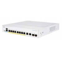 Cisco switch CBS250-8FP-E-2G (8xGbE,2xGbE/SFP combo,8xPoE+,120W,fanless) - REFRESH