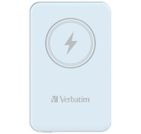 VERBATIM Powerbanka Charge 'n' Go, Magnetická, 5000 mAh, USB-C, Modrá