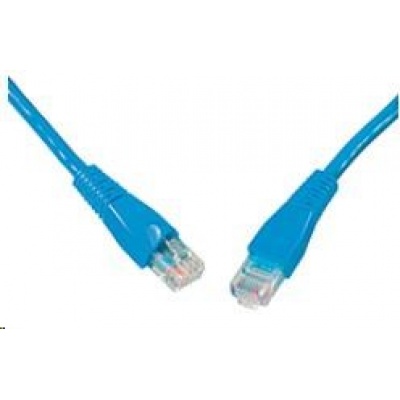 Solarix Patch kabel CAT5E UTP PVC 10m modrý snag-proof C5E-114BU-10MB