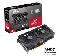 ASUS VGA AMD Radeon DUAL RX 7600 XT 16G OC, AMD RX 7600 XT, 16GB GDDR6, 3xDP, 1xHDMI