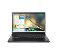 ACER NTB Aspire 7 (A715-76G-56CP), i5-12450H,15,6" FHD,16GB,1TB SSD,NVIDIA GeForce RTX 3050,W11H,Black