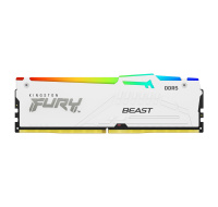 KINGSTON DIMM DDR5 16GB 6400MT/s CL32 Non-ECC FURY Beast RGB XMP, Bílá