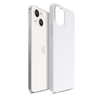 3mk Hardy Silicone MagCase pro Apple iPhone 15 Plus, Silver-White