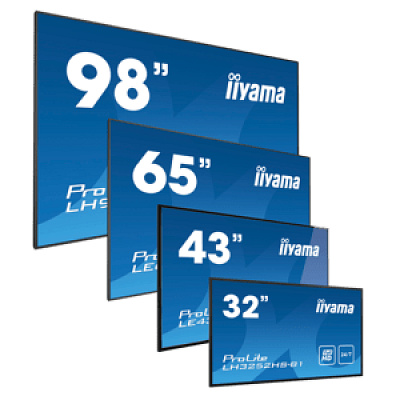 iiyama ProLite LH4364UHS-B1AG, 109,2 cm (43''), 4K, USB, USB-C, RS232, Ethernet, Wi-Fi, Android, kit (RS232), black