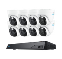 REOLINK bezpečnostní kamerový set NVS16-12MD8, 12MP, 8x Kamera + NVS, 4TB