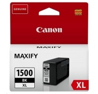 Canon CARTRIDGE PGI-1500XL BK černá pro Maxify MB2050, MB2150, MB2350, MB2750 a MB2755 (1200 str.)