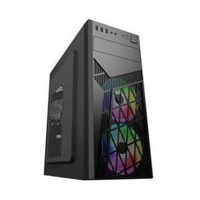 EUROCASE skříň ML N6-560B, ATX, 2x USB-A, 2x 120mm ARGB Fan, černá