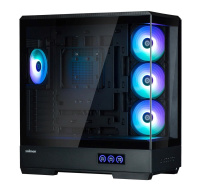 ZALMAN case P50 DS, Mid Tower, ATX, 2xUSB 3.0, 1xUSB-C, 4x 120mm ARGB Fan, Boční display, černá