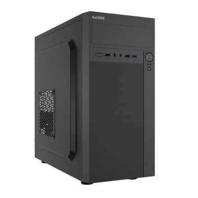 BAZAR - 1stCOOL skříň STEP Premium, micro tower, AU, USB 3.0, USB-C, 1x 120mm + 1x 80mm Fan, černá, poškozený obalb