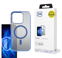 3mk ochranný kryt Frosty MagCase Blue pro Apple iPhone 16 Pro
