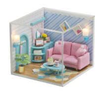 2Kids Toys miniatura domečku Slunný obývací pokoj