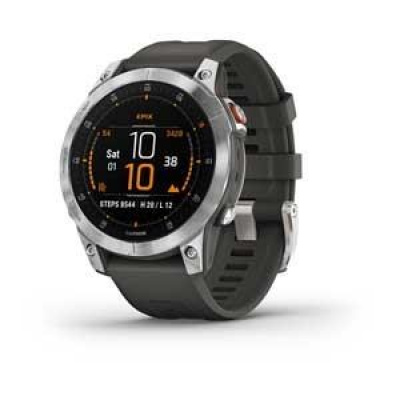 Garmin epix™ (Gen 2) – Standard Edition | 47 mm, Slate Steel / Black Band