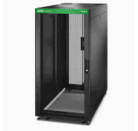 APC Easy Rack 600mm/24U/1200mm, with Roof, Side panel, castors, feet and 4 Brackets, No Bottom, black