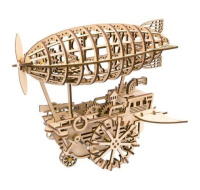 RoboTime 3D dřevěné mechanické puzzle Fantastická vzducholoď