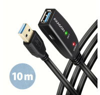 BAZAR AXAGON ADR-310, USB 3.2 Gen 1 A-M -> A-F aktivní prodlužovací / repeater kabel, 10m ROZBALENO