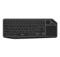 C-TECH Klávesnice WLTK-02, Bezdrátová, Touchpad, černá