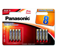 PANASONIC Alkalické baterie - Pro Power AAA 4+4F 1,5V balení - 8ks