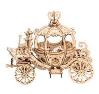 RoboTime dřevěné 3D puzzle Pohádkový kočár