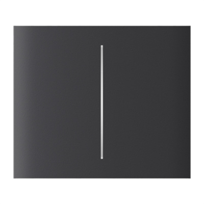 Ajax  CenterButton (2-gang) vertical - Středové dvou tlačítko, vertikální instalace, grafitová