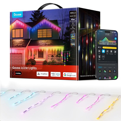 Govee Smart LED rampouchy RGBIC 10m, bílé, Matter