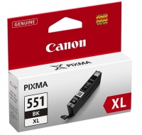 Canon CARTRIDGE CLI-551BK XL černá pro Pixma iP, Pixma iX, Pixma MG a Pixma MX 6850, 725x, 925, 8750 (1130 str.)