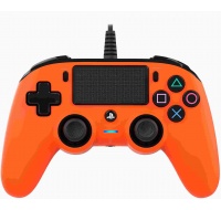 Nacon Wired Compact Controller - ovladač pro PlayStation 4 - oranžový