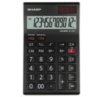 SHARP kalkulačka - EL-124TWH - černá