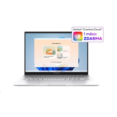 ASUS NTB Zenbook 14 (UX3405CA-OLED570W), Ultra 7 255H, 14" 1920x1200, 32GB, 1TB SSD, Arc, W11 Home, Foggy Silver