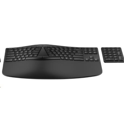 HP 960 Black Ergonomic Wireless Keyboard - bezdrátová ergonomická klávesnice CZ/SK