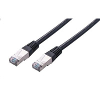 C-TECH kabel patchcord Cat5e, FTP, černý, 0,5m