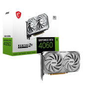 MSI VGA NVIDIA GeForce RTX 4060 VENTUS 2X WHITE 8G OC, 8G GDDR6, 3xDP, 1xHDMI