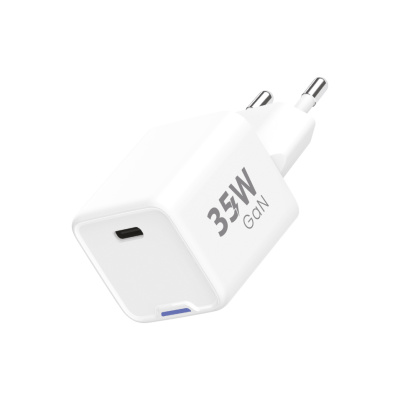 WG - Síťová nabíječka GaN 1x USB-C, PD 35W, bílá