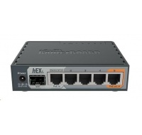 MikroTik RouterBOARD hEX S, 880MHz dual-core CPU, 256MB RAM, 5x LAN, 1x SFP, PoE in/out,USB,microSD slot, vč. L4 licence