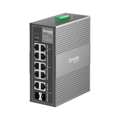 TP-Link OMADA průmyslový switch IES210GPP (8xGbE,2xGbE/SFPcombo,6xPoE+,2xPoE++,240W,DIN,IP40,fanless)