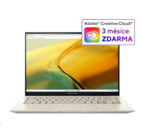 ASUS NTB Zenbook 14X OLED (UX3404VC-M3174W),i9-13900H,14.5" 2.8K (2880 x 1800),32GB,1TB SSD,NVIDIA RTX3050,W11H,Gold