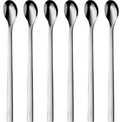 WMF Sada lžiček na long drink nápoje, 6 ks, nerezová ocel